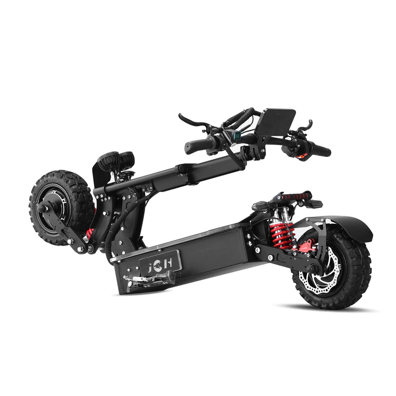 a folded JGH electric scooter
